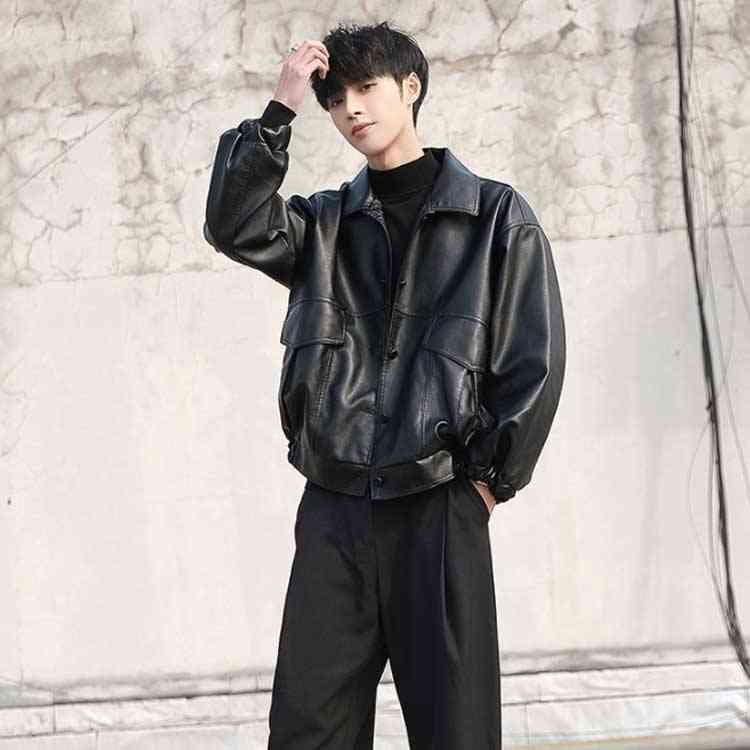 楽天市場】レザージャケット メンズ PU ライダース ジャケット