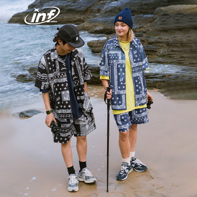 楽天市場】送料無料 ペイズリー バンダナ セットアップ 上下 セット 2