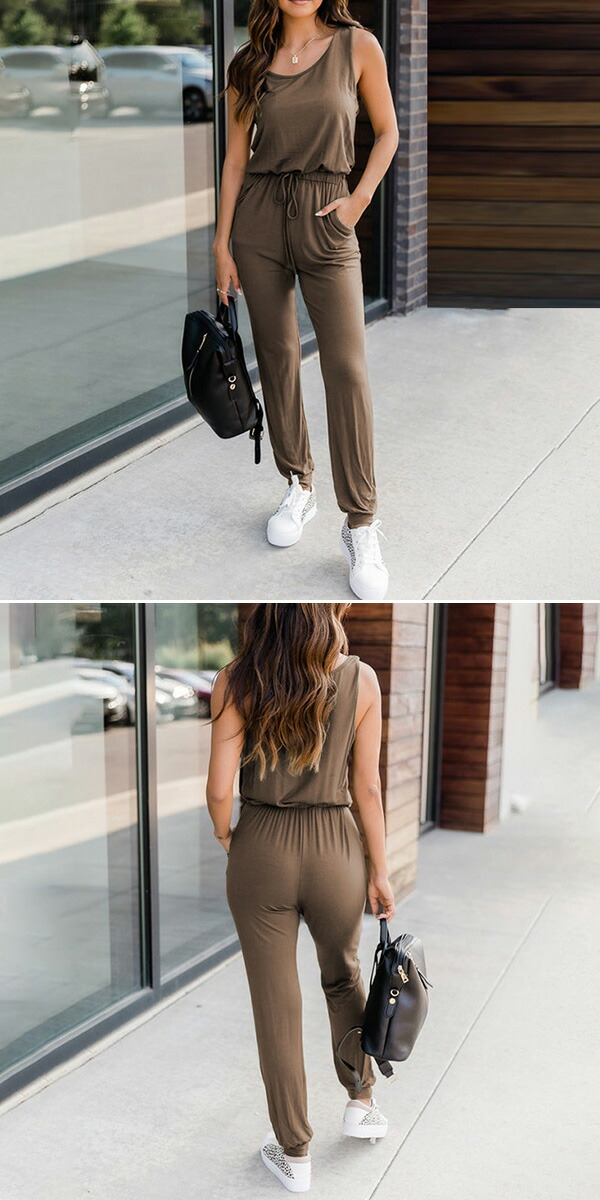 楽天市場】ジャンプスーツ オールインワン サロペット オーバーオール