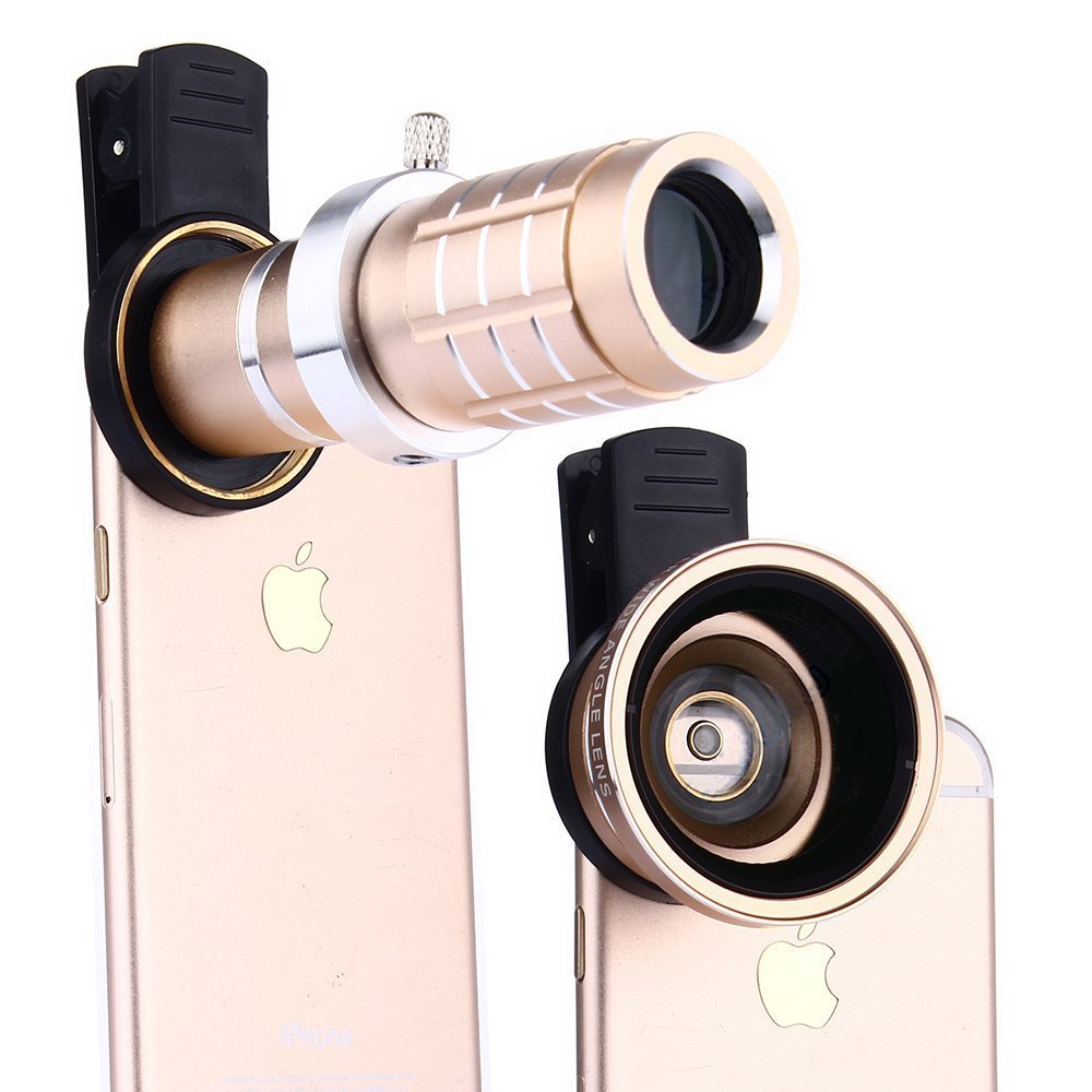 楽天市場】カメラレンズキット 3 IN 1クリップ式 スマホレンズ 12X