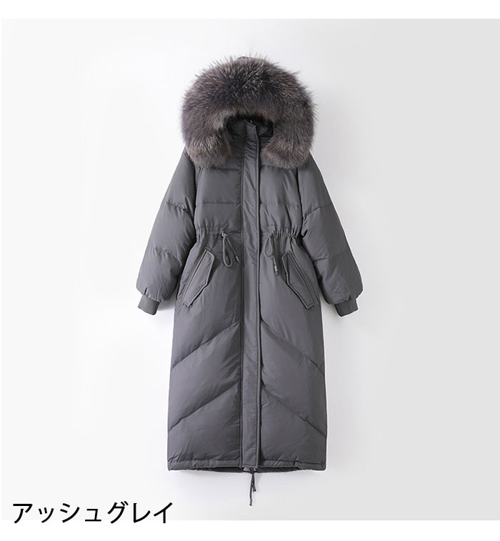 楽天市場】ダウンコート レディース リアルファー ダウンコート
