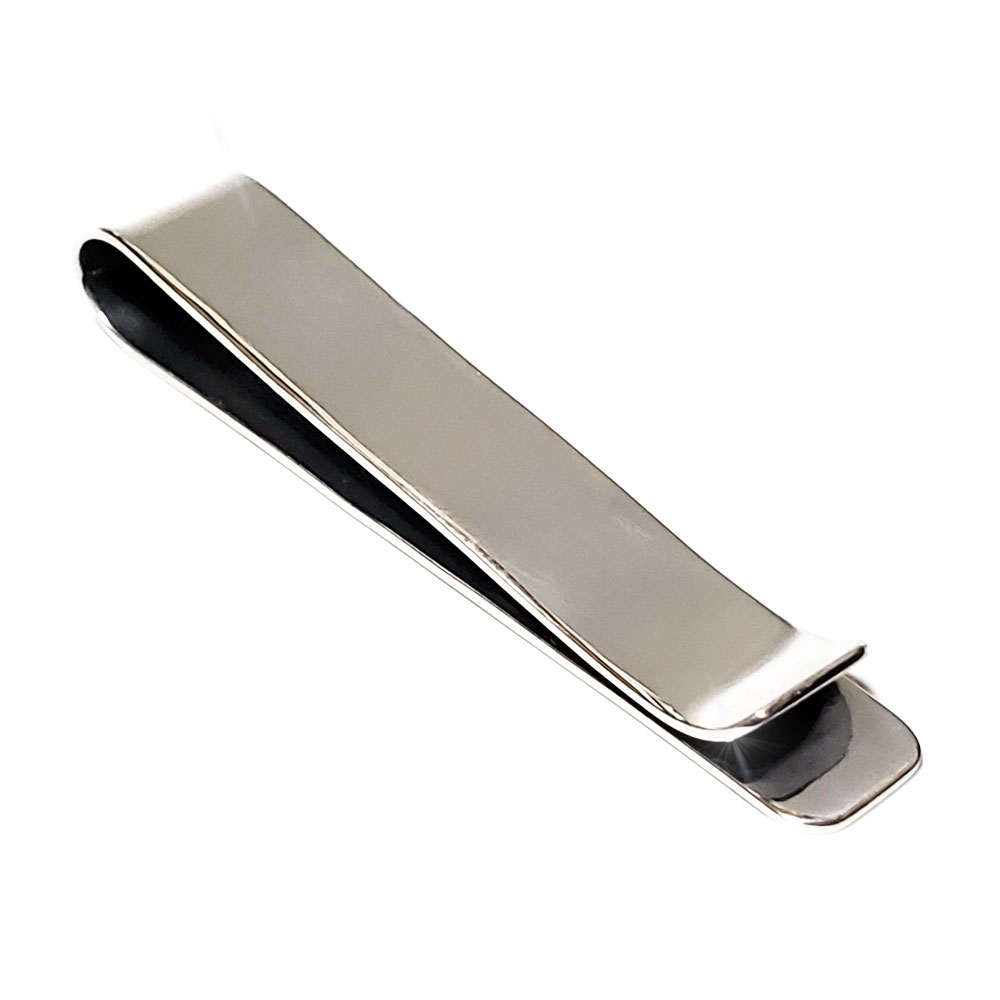 楽天市場】10mm幅 60mmシンプルスタイル シルバー925 マネークリップ