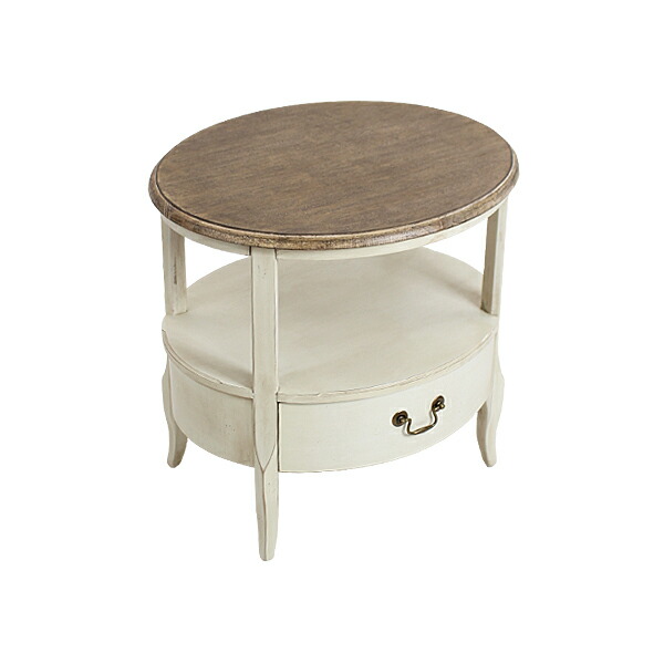 楽天市場】送料無料 新品 アンティーク調 サイドテーブル W約60×D約50