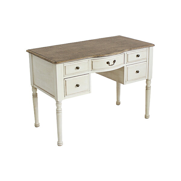 楽天市場】送料無料 新品 アンティーク調 デスク W約110×D約60×H約77.5