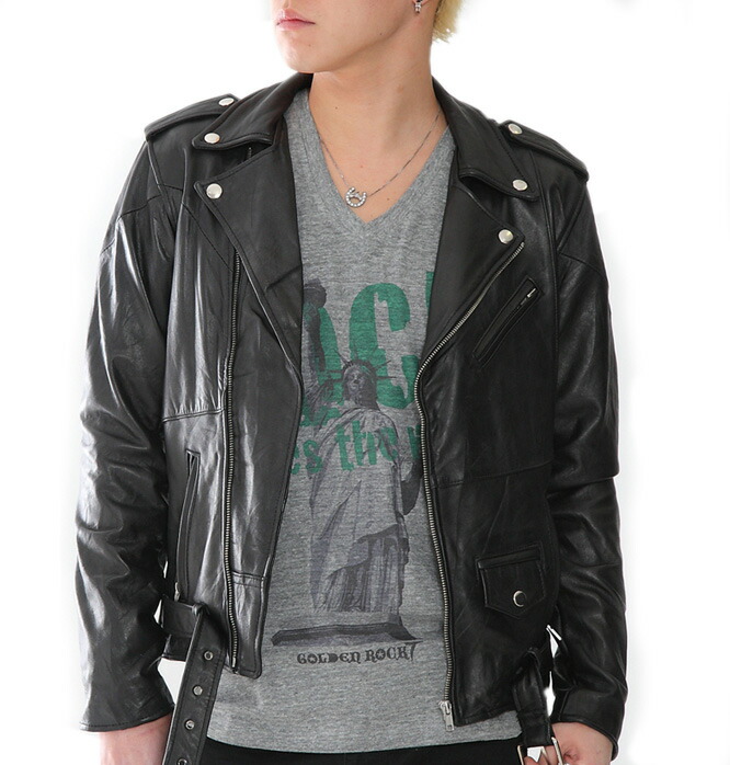 楽天市場】ライダースジャケット 本革 牛革 ダブルライダース シングル