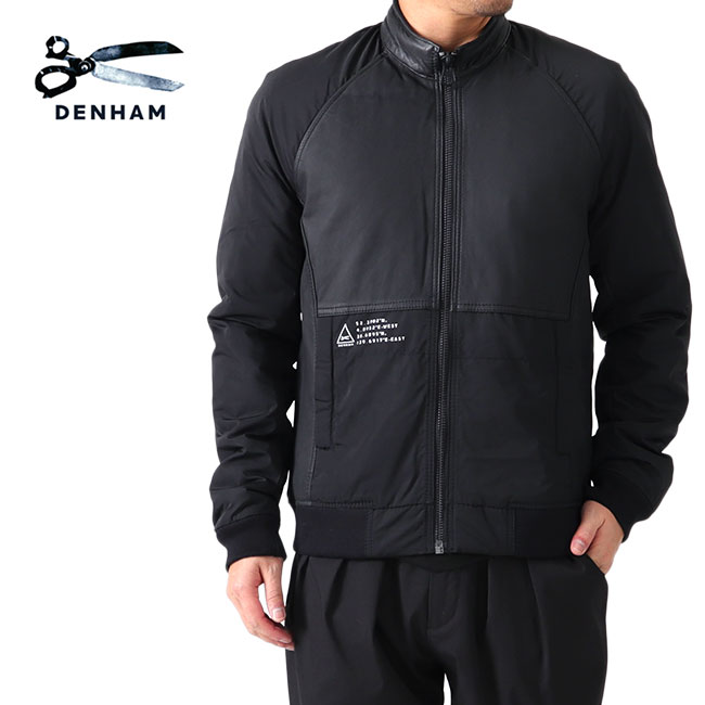 楽天市場】[TIME SALE] DENHAM デンハム レザーコンビ スタンドカラー