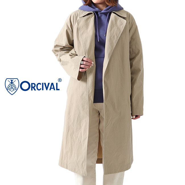 楽天市場】ORCIVAL オーシバル ボタンレス チェスターコート RC-8056