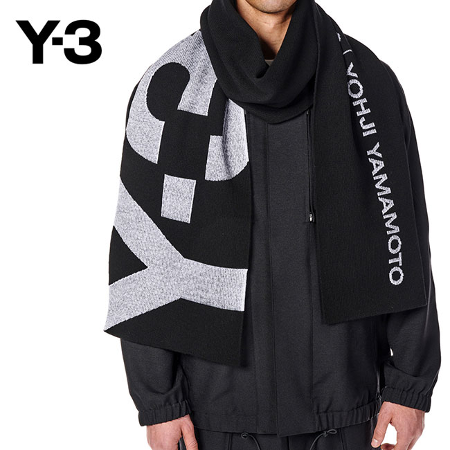 楽天市場】[TIME SALE] Y-3 ワイスリー グラフィックロゴ マフラー