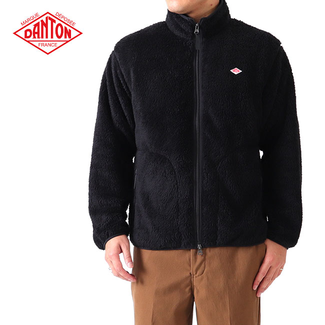 楽天市場】DANTON ダントン ハイパイル スタンドカラー フリース