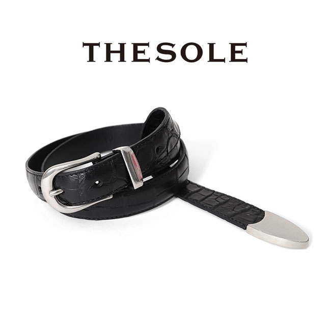 楽天市場】THE SOLE ザ ソール クロコダイルレザー プンターレベルト