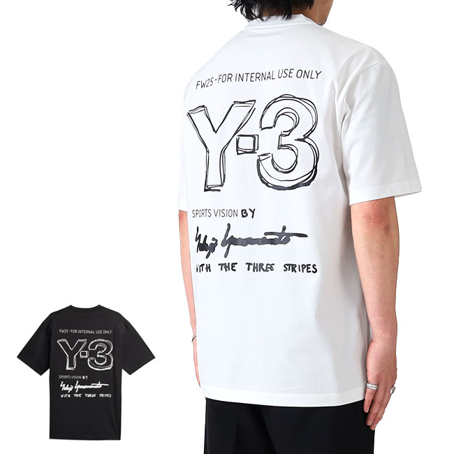 楽天市場】Y-3 ワイスリー グラフィック バックロゴ Tシャツ KB2607