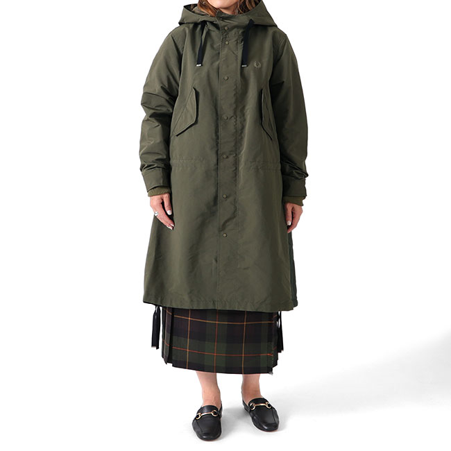 楽天市場】Fred Perry フレッドペリー ミックスパネル モッズパーカー