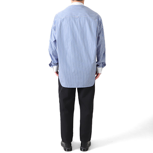 楽天市場】Scye サイ コットンポプリン バンドカラー ストライプ