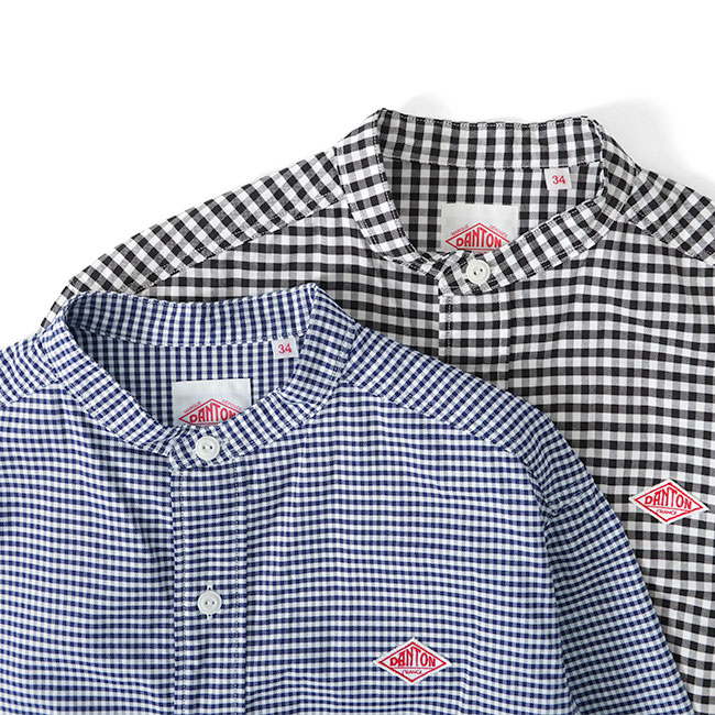 楽天市場】DANTON ダントン オックスフォード チェック バンドカラー
