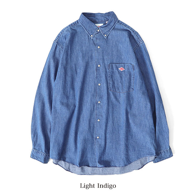 楽天市場】DANTON ダントン ダンガリー ボタンダウン デニムシャツ DT