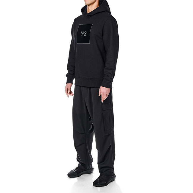 楽天市場】Y-3 ワイスリー スクエアラベルロゴ プルオーバー