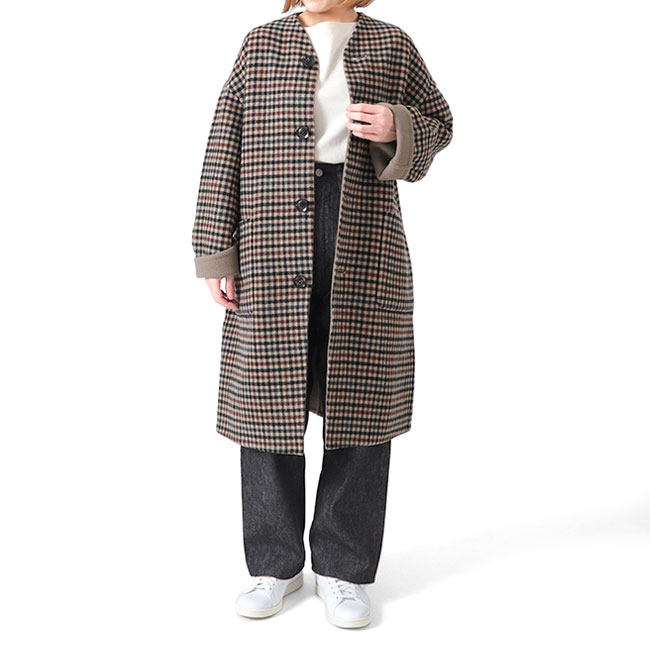 楽天市場】LE GLAZIK ルグラジック チェック柄 リバーシブル ノー