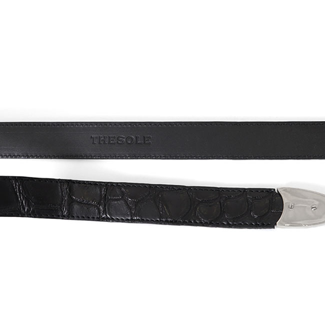 楽天市場】THE SOLE ザ ソール クロコダイルレザー プンターレベルト