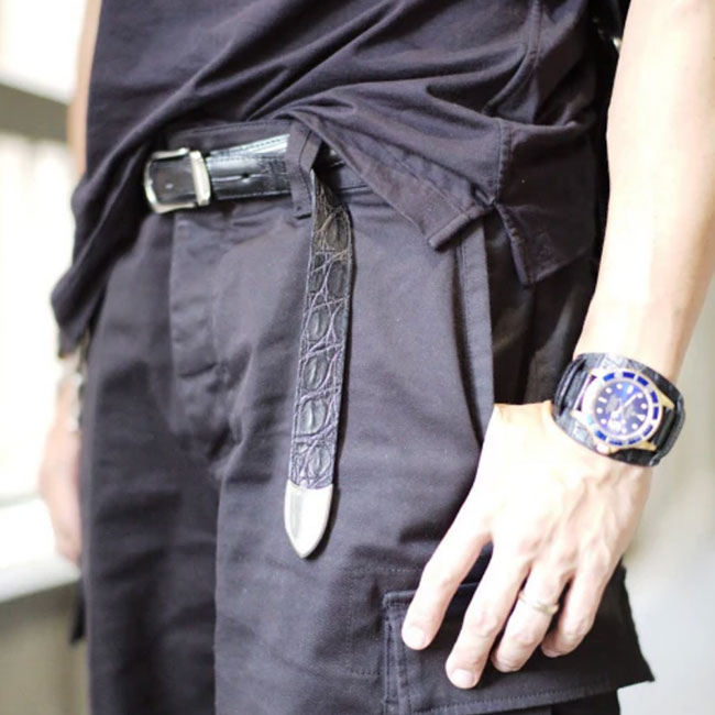 楽天市場】THE SOLE ザ ソール クロコダイルレザー プンターレベルト