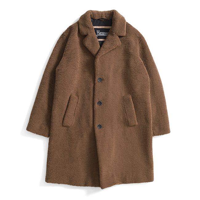 楽天市場】HERNO ヘルノ エコファー ボアフリース チェスターコート