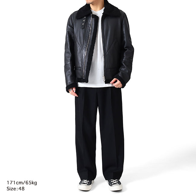 最終値下げDENHAM GOAT LEATHER パイロットジャケット メンズ 本革