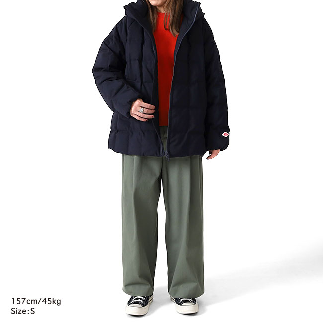 楽天市場】DANTON ダントン ウールライク フード付き キルティング