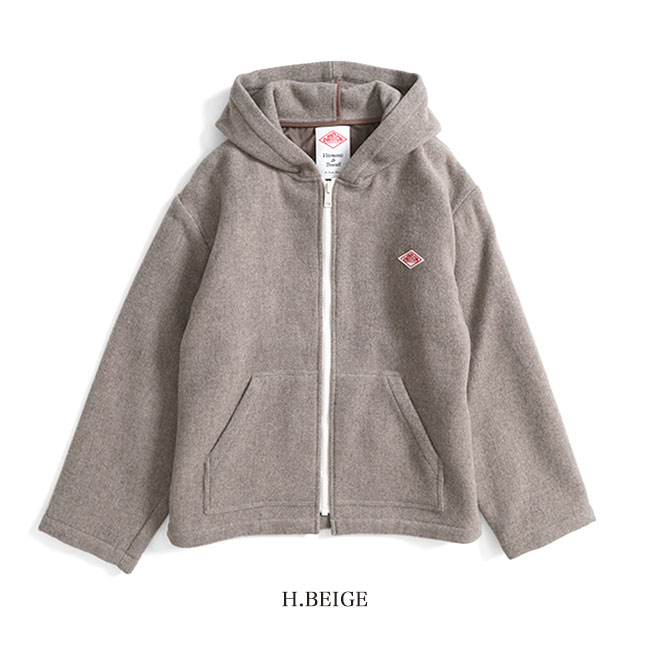 楽天市場】DANTON ダントン ウールパイル フード付き ジップジャケット