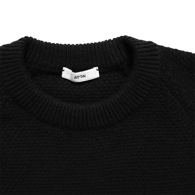 楽天市場】ATON エイトン ラムウール クルーネックニットセーター