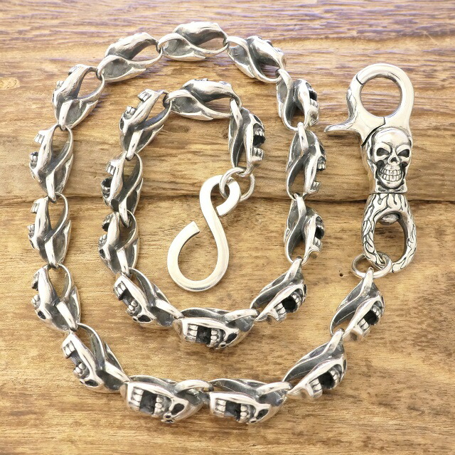 楽天市場】Silver925製ウォレットチェーン シルバー 925スカル ドクロ