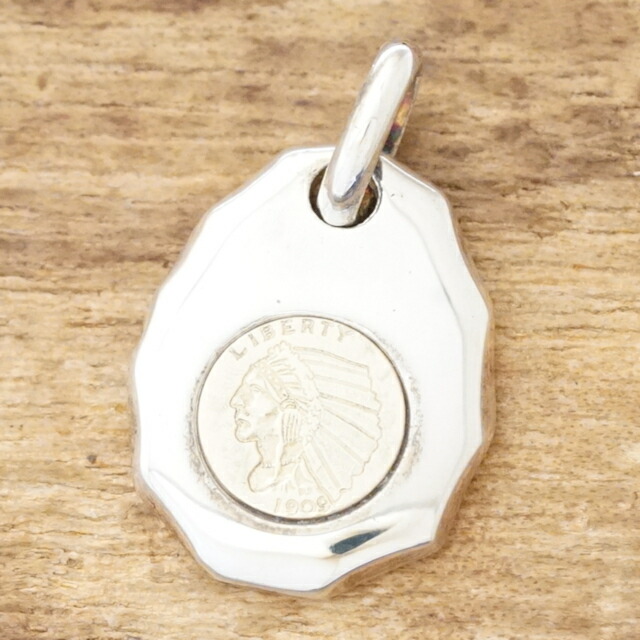 楽天市場】インディアン コイン ネックレスメンズ レディースシルバー