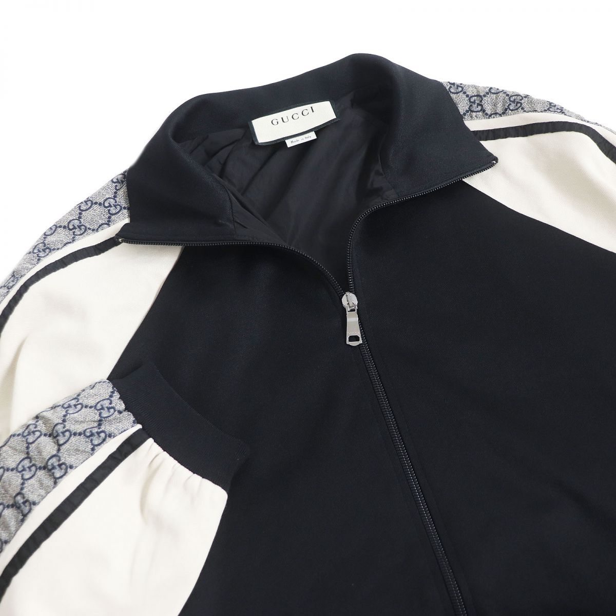 楽天市場】極美品□19SS GUCCI/グッチ 545601 サイドライン GG柄 ZIPUP