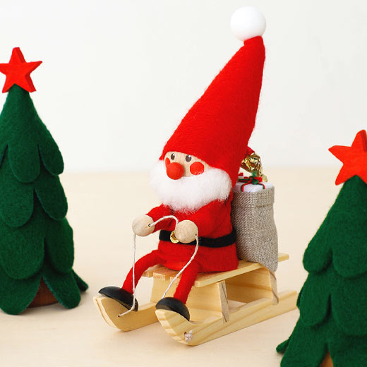 楽天市場】NORDIKA nisse ノルディカ ニッセ 人形 そりに乗ったサンタ