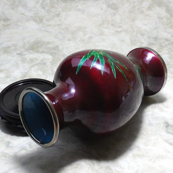 楽天市場】七宝焼き 中国 七宝焼 花瓶 風水 置物 風水火山 風水グッズ