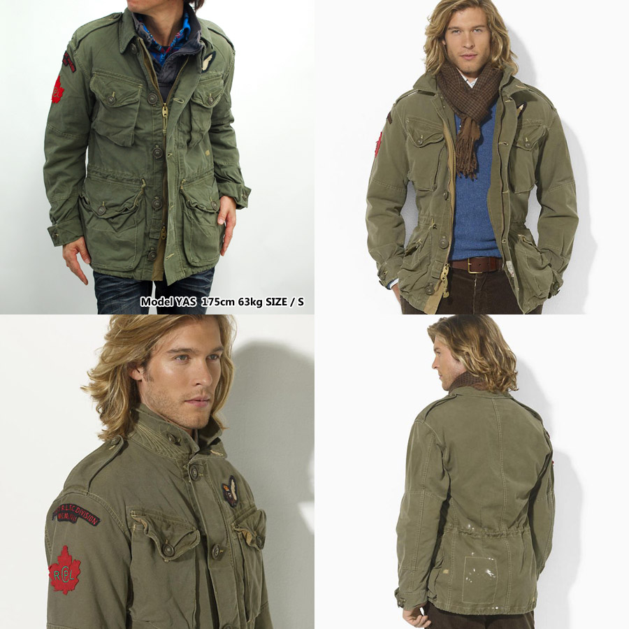 楽天市場】ポロ ラルフローレン ミリタリージャケット 正規品 メンズ