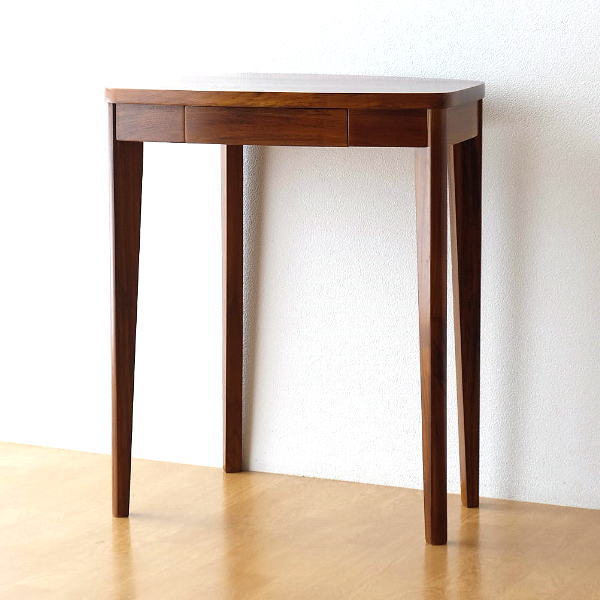 楽天市場】チーク無垢材 デスク 机 木製 コンパクト 小さめ スリム 省