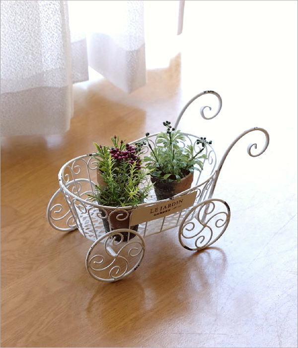 楽天市場】カート アイアン おしゃれ アンティーク ガーデンカート