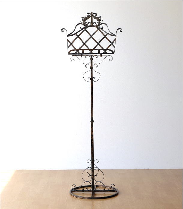楽天市場】譜面台 アンティーク おしゃれ 鉄製 楽譜スタンド 楽譜立て