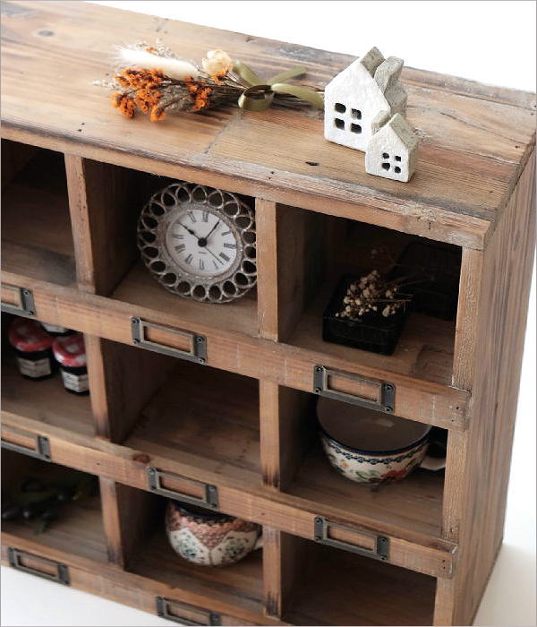 楽天市場】シェルフ 飾り棚 木製 おしゃれ シャビーシック家具