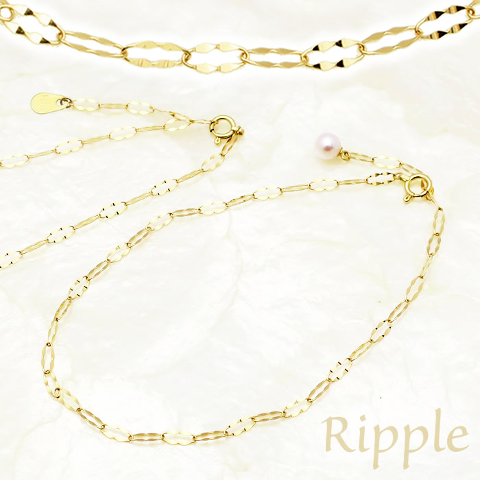 楽天市場】K18 チェーン ブレスレット アンクレット 選べる長さ エンド