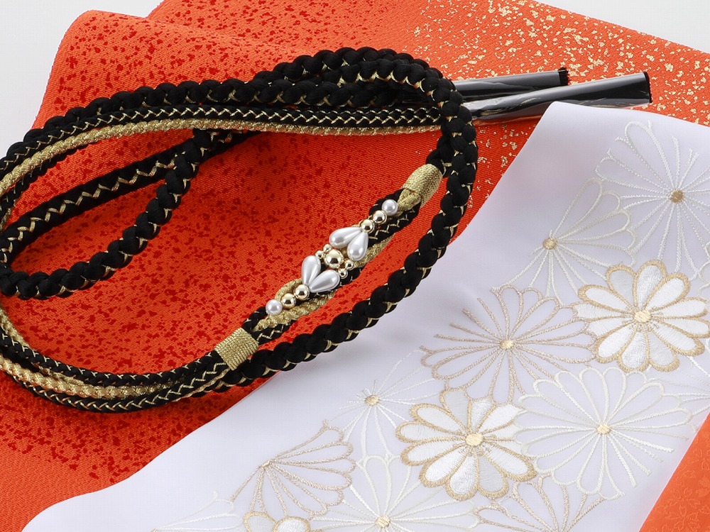 楽天市場】振袖用 正絹 帯揚げ・帯締め・重ね衿・半衿 4点セット