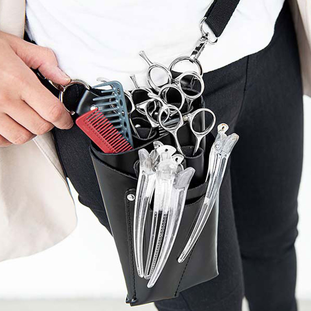 楽天市場】【送料無料】ブレーメン 本革シザーケース (黒) スマホ 美容