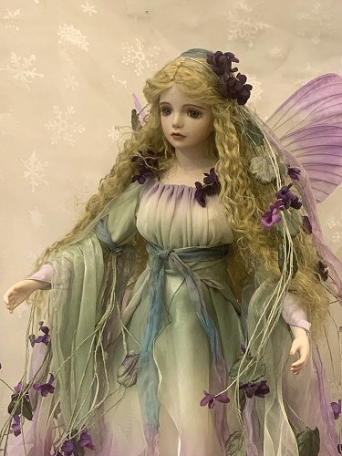 楽天市場】若月まり子 創作ビスクドールしだれすみれの妖精