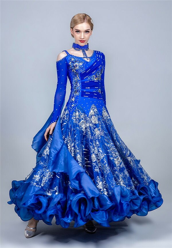 楽天市場】社交ダンスドレス レディース フロート 上品 豪華