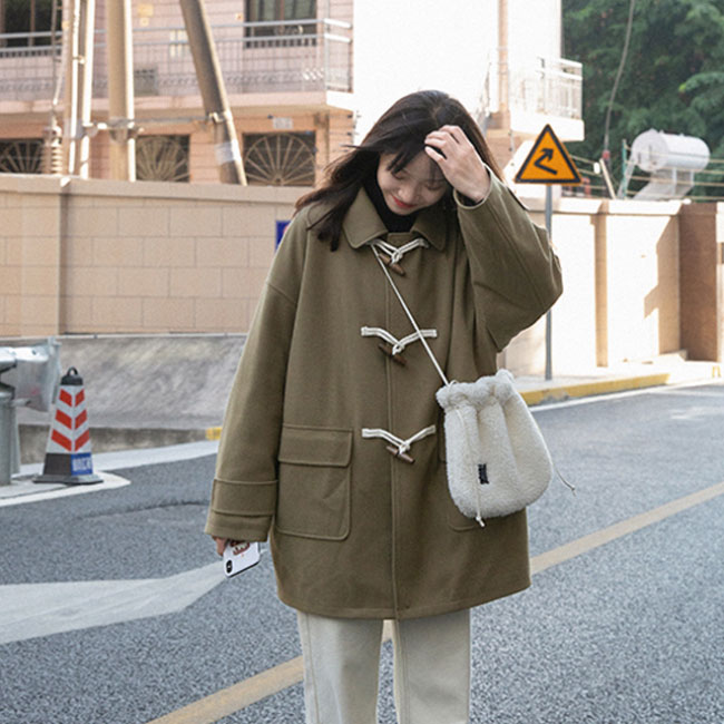 楽天市場】ダッフルコート レディース ステンカラーコート 冬 おしゃれ