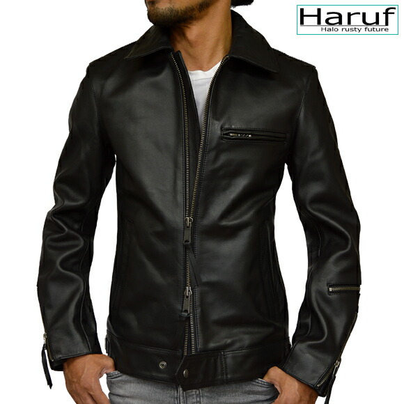 楽天市場】本革 シングルライダースジャケット レザージャケット 革