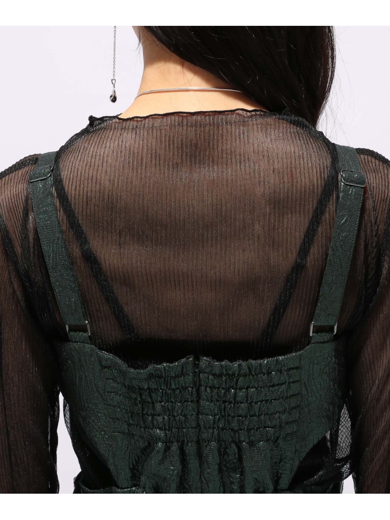 楽天市場】グリッタージャガードジャンスカ HARE ハレ ワンピース