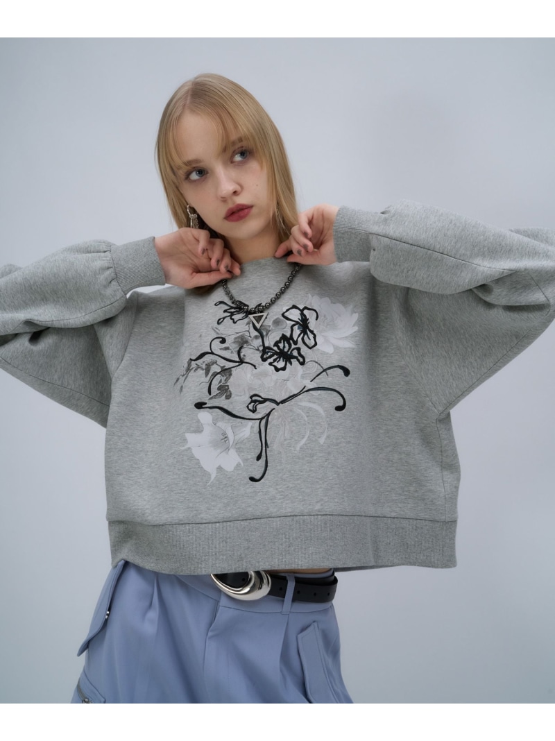 楽天市場】Flowerシシュウスウェット HARE ハレ トップス スウェット