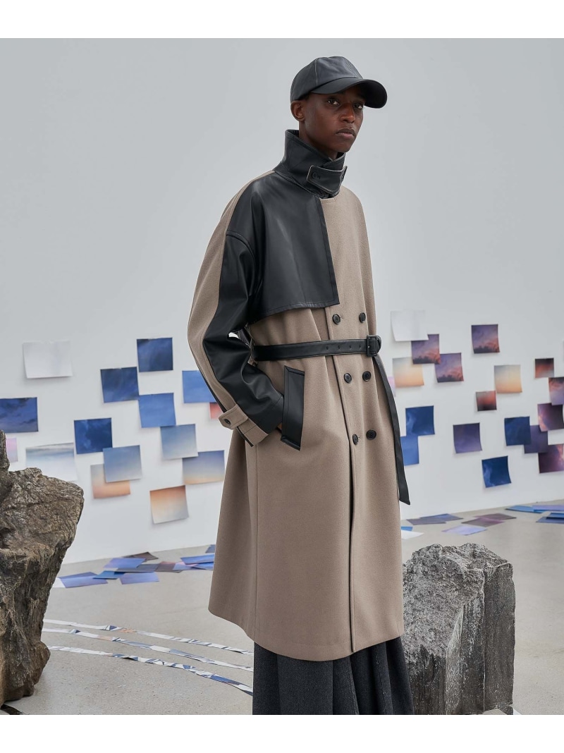 楽天市場】(M)WT/Fレザーキリカエトレンチ HARE ハレ ジャケット