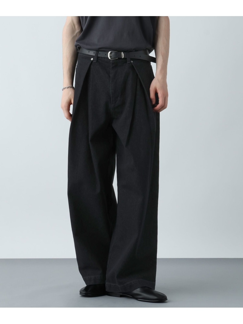 楽天市場】ボックスタックワイドデニムパンツ HARE ハレ パンツ