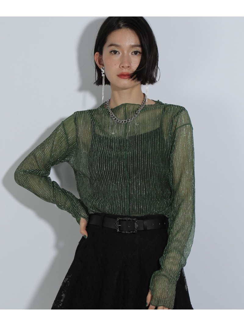 楽天市場】【SALE／33%OFF】デザインラメシアートップス HARE ハレ